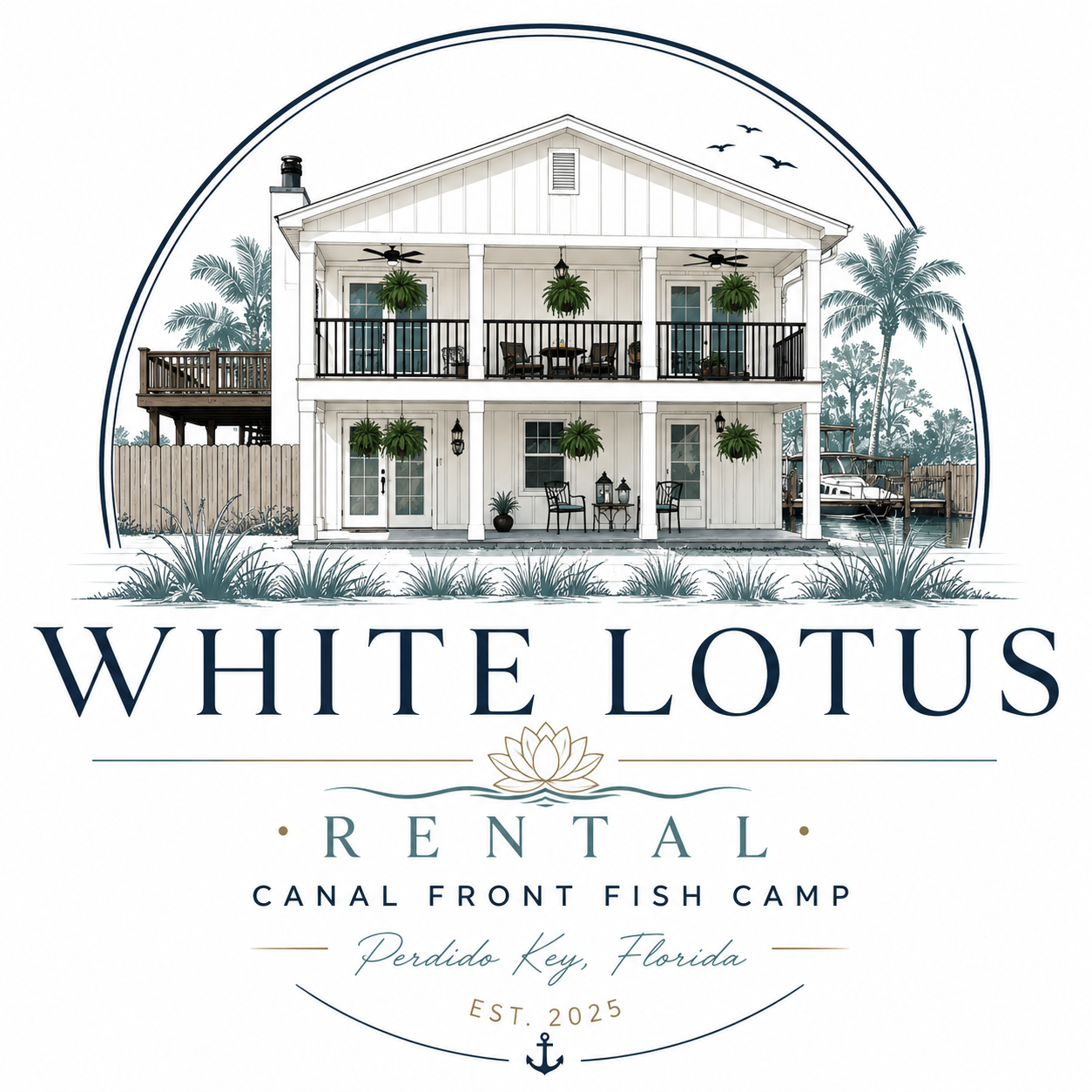 White Lotus Rental — Canal Front Fish Camp, Perdido Key Florida